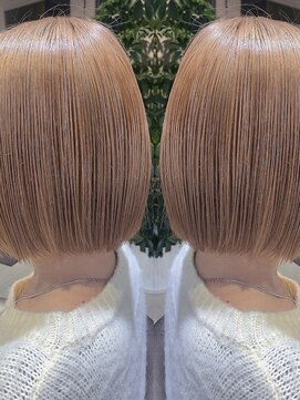 ヘアアンドビューティー ミック(Hair & Beauty miq) 透明感抜群♪ダブルカラーブリーチミルクティーベージュ