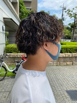 クオル 立川(QOL) ツイストスパイラルパーマ波巻きスパイラル刈り上げマッシュ