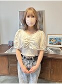 ミルクティーベージュ　ダブルカラー　担当渡邉桜桃