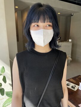 ヘアー アイス ルーチェ(HAIR ICI LUCE) ブルーブラック 寒色カラー アッシュカラー /林