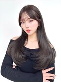 大人可愛い韓国レイヤー　ワンカール　ハイレイヤー　顔周り#