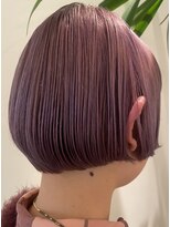 トリッカ 代官山(tricca)&nbsp;ラベンダーカラー/丸みミニボブ/ケアブリーチ/透明感カラー