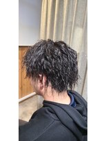 アニュー ヘア アンド ケア(a new hair&care) スパイラルパーマツイストパーマアップバング短髪メッシュ