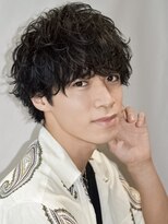 オーシャントーキョー(OCEAN TOKYO)&nbsp;スパイラルパーマツーブロック刈り上げラウンドマッシュ韓国黒髪