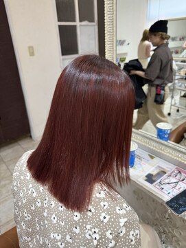 ヘアースペースブルーム リアン 岡町店(HAIR SPACE BLOOM Lien) チェリーブラウン/ブリーチ無しカラー