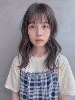 タス(tas) 透明感オリーブグレージュ似合わせ顔周りカット顔まわりレイヤー