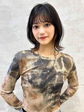 ロンドアリシア 金山(Lond Alexia) 外ハネボブ/切りっぱなし/ブリーチなしWカラー/縮毛矯正5211