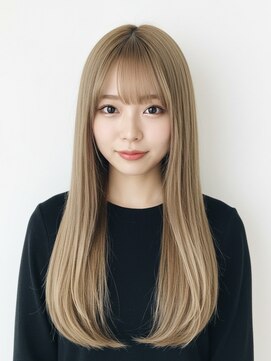 ソードリーフ ヘアーアンドスパ 鶴見店(swordlief hair&spa) 綺麗な艶髪に…ハイミルクティーベージュ