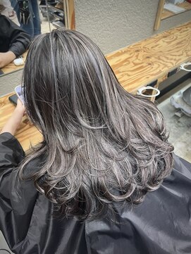 エイト 難波店(EIGHT namba) バタフライレイヤー/コントラストハイライト