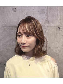 リズム(RHYTHM) レイヤーボブ×ハイライトカラー