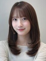 ノイ 銀座(noi)&nbsp;顔周りレイヤーカットくびれヘアミルクティーベージュカラー