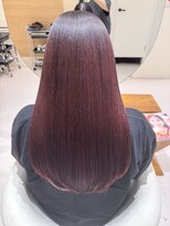 トワ 仙台店(toi)&nbsp;【ブリーチなしダブルカラー】ワインレッドカラー【菊池ムサシ】