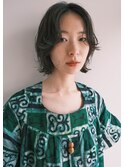ラフな動きのあるボブパーマ