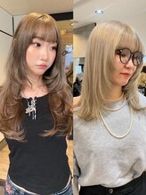 【渋谷留菜】ハイトーンカラー、似合わせカラー　指名No. 1スタイリスト！顔周りの似合わせカットも◎