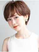 大人可愛い30代40代50代◎大人ナチュラルレイヤーショートボブ