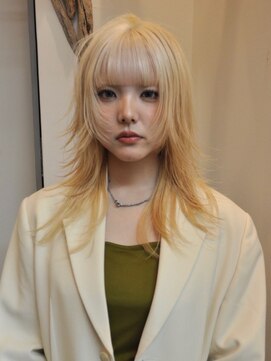 薬院　ブリーチカラー　ハイトーンカラー　デザインカラー