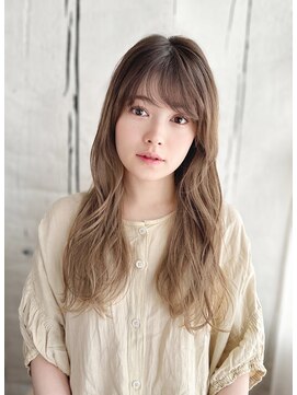 《30代～大人透明感》白髪ぼかしハイライト＋艶カラー