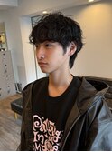 ◇坂口健太郎風　マッシュウルフに馴染む　シャドウパーマ