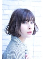 パースィート 目黒(pursuit)&nbsp;フェアリー 切りっぱなしボブ デザインカラー