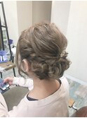 ツイスト編み込みアレンジ