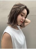 柔らかハイライトボブ