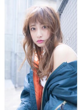 オースティン 流山おおたかの森(AUSTIN) 大人かわいい前髪セシルカットココアブラウンフリンジウェーブ