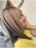 ぷっつり切りっぱなしのコントラストカラー