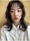 外ハネボブ/セクションカラー/ペールベージュ[梅田/茶屋町]
