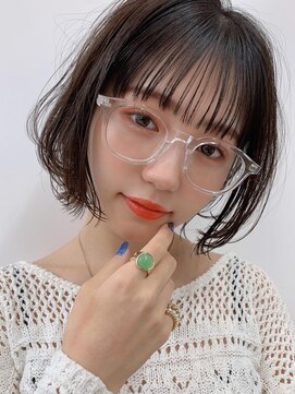 サンドシーン(sand scene) 20代30代40代丸みショートボブマッシュ前下がりレイヤー