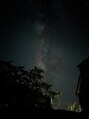ブルージャム(BLUE JAM) スマホで、夜空の星の撮り方、習いました。写真は天の川です。