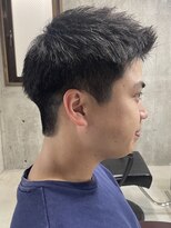 フイ 自由が丘(men's salon Hui)&nbsp;メンズ/アップバング/ツーブロックマッシュ/束感ショート波巻き