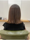 縮毛矯正/髪にドラマを/ボブ縮毛矯正/オリーブベージュ