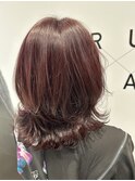 レッドブラウン ボブレイヤー 20代、30代、40代女性