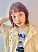 オレンジブラウン/オレンジカラー/ブリーチなし/学割U24/渋谷