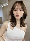 ザクザクレイヤーカット巻き方簡単ミディアムロング韓国表参道