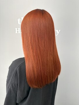 ヘアーアンドビューティーザ エフ(Hair Beauty the F) ＊ハイトーンカラー_オレンジ_推しカラー_m46