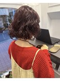 ぷつっとボブ×スパイラルパーマ