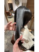 ハッシュカット×ブルーブラック