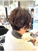 骨格補正ショートパーマ