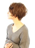 30代40代50代大人可愛いショートウェーブ　ショートボブ
