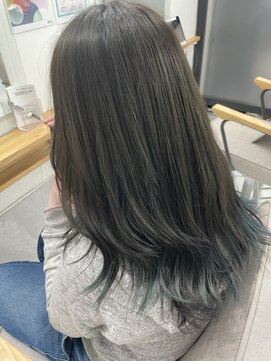 ミエル ヘア 新宿(miel hair) 寒色デザイングラデーションカラー【新宿】