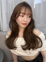 ボタン ハカタ(VOTAN hakata)&nbsp;オリーブベージュ/当日予約/福岡美容室/くびれ巻き/韓国ヘア