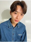 秋メンズカット!韓国風フェザーパーマとシースルーマッシュ260