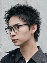 フィフス トウキョウ (fifth TOKYO)&nbsp;渋谷スパイキーパーマメンズカットラウンドマッシュウルフ