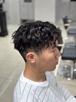 アッシュ 高幡不動店(Ash)&nbsp;メンズパーマツイストスパイラルフェザーパーマ眉毛