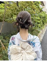 フェリーチェ(Felice)&nbsp;浴衣 タイトヘア カチモリ 着物ヘア リボンヘア 卒業式ヘア