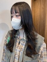 hyon myon/RISEbyREVO 綾瀬店【ヒョンミョン】&nbsp;ハッシュカット/デザインカラー/グレージュ[綾瀬駅/韓国ヘア]