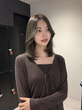 モク 神楽坂(mok) 赤み消し髪質改善カラー♪【オリーブ】