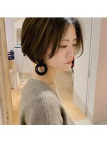 ヘアーエスクールシーユー 枚方T-SITE店(hair S.COEUR×Cu)&nbsp;【ゲストスナップ】ミヤボブ×グラデーション