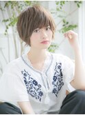 【佐藤健太郎】シースルーアッシュブラウン小顔ショートボブ新宿